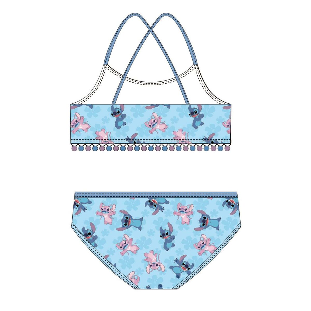 Bikini-Biksītes Meitenēm Stitch Zils